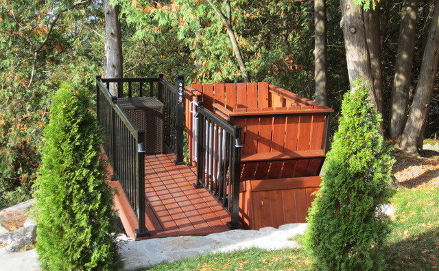We chose both station locations to minimize the visual and physical impact of the lift, especially at the top end.